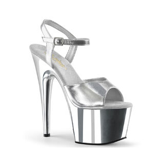 Pleaser Adore-709 Silver/Silver Chrome